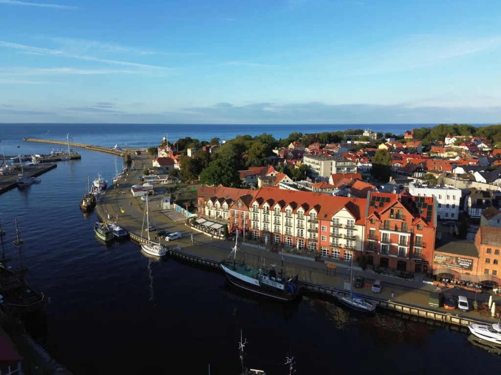 Ustka Port. Widok z lotu ptaka